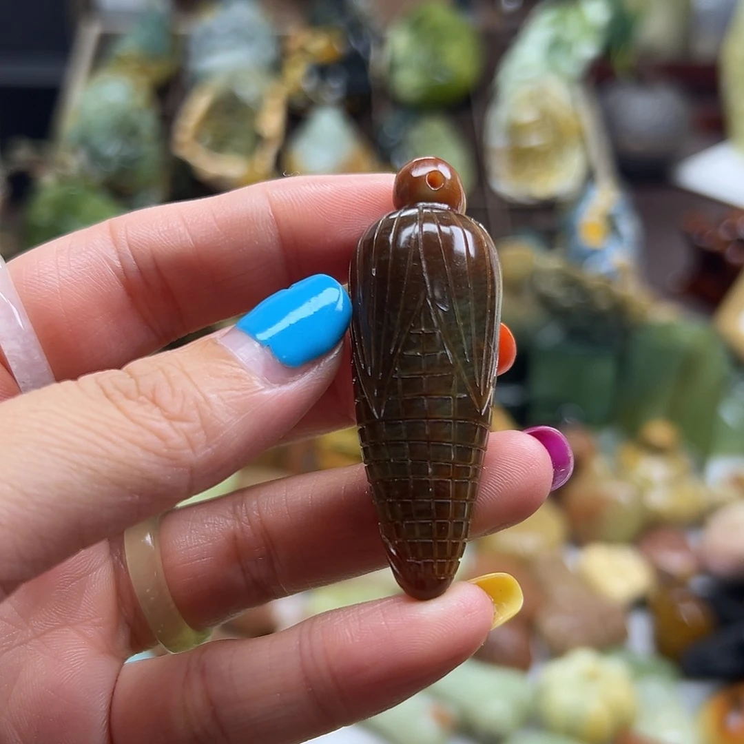 *****岫玉未镶嵌颈饰辽阳红玉米