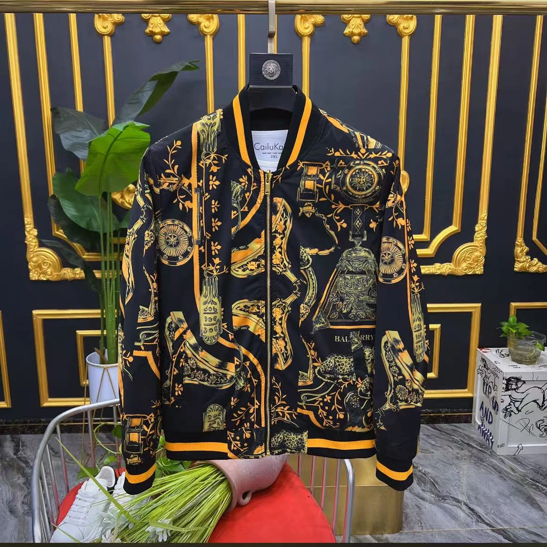 男士秋季新款时尚欧货百搭帅气休闲潮牌双面服夹克外套