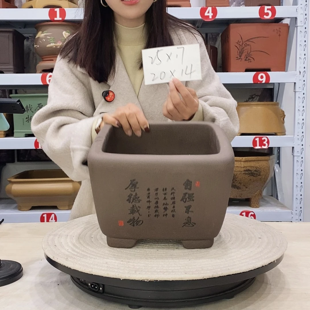 紫砂花盆紫砂花盆