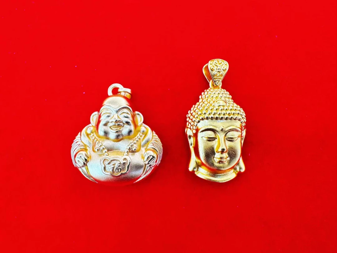 【金总专属】笑口常开慈眉佛头吊坠两件佛头套装【STZ06】