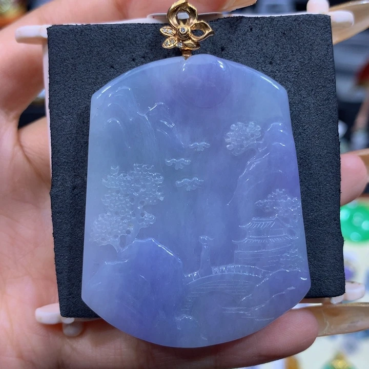 翡翠18K金镶嵌手链翡翠