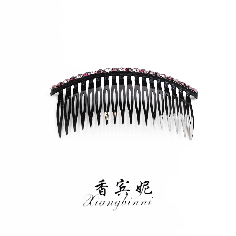 香宾妮原创设计发夹密齿前额刘海梳梳子碎发整理发梳插梳发卡7300