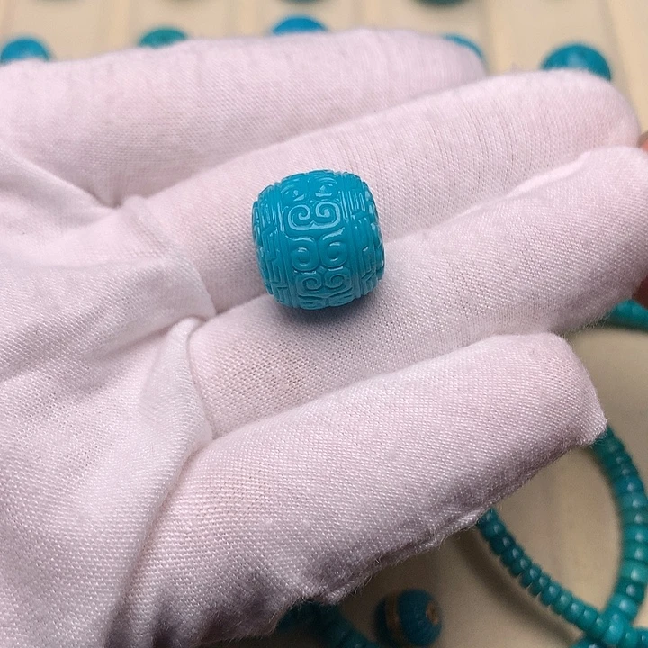 绿松石未镶嵌绿松石回纹14.5