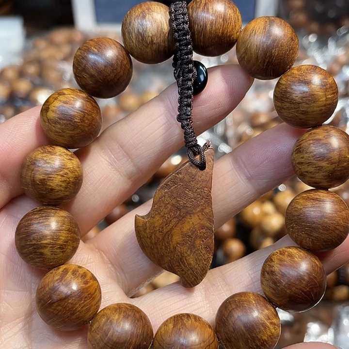 染料紫檀（血檀）手串/手链15雷击骨料蚂蚁腿