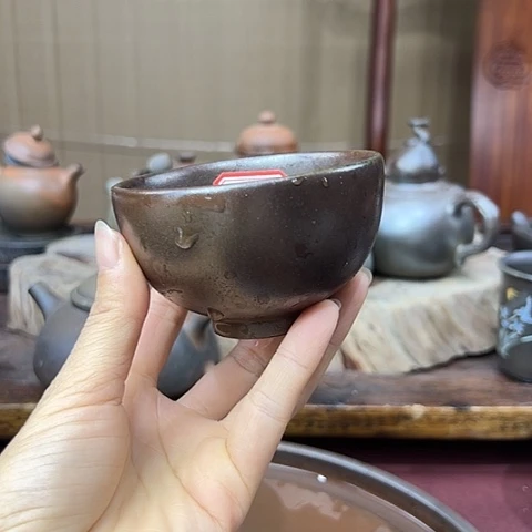 戬谷龙窑坭兴陶柴烧壶92