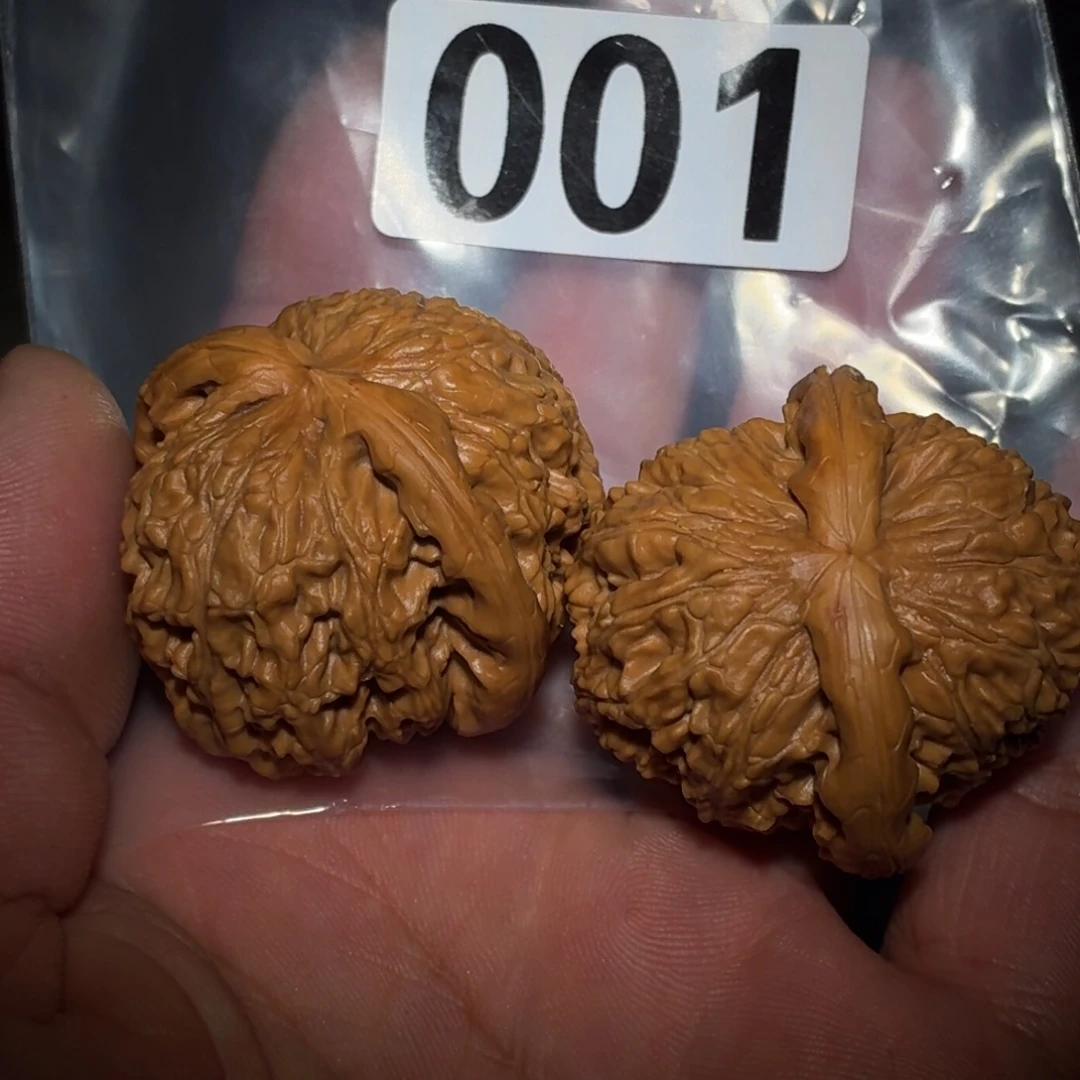 吊坠文玩核桃白狮子001