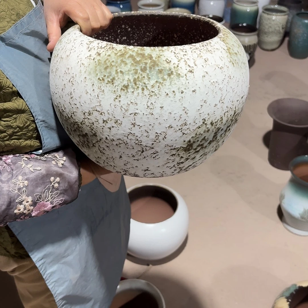 花盆紫砂口21高23