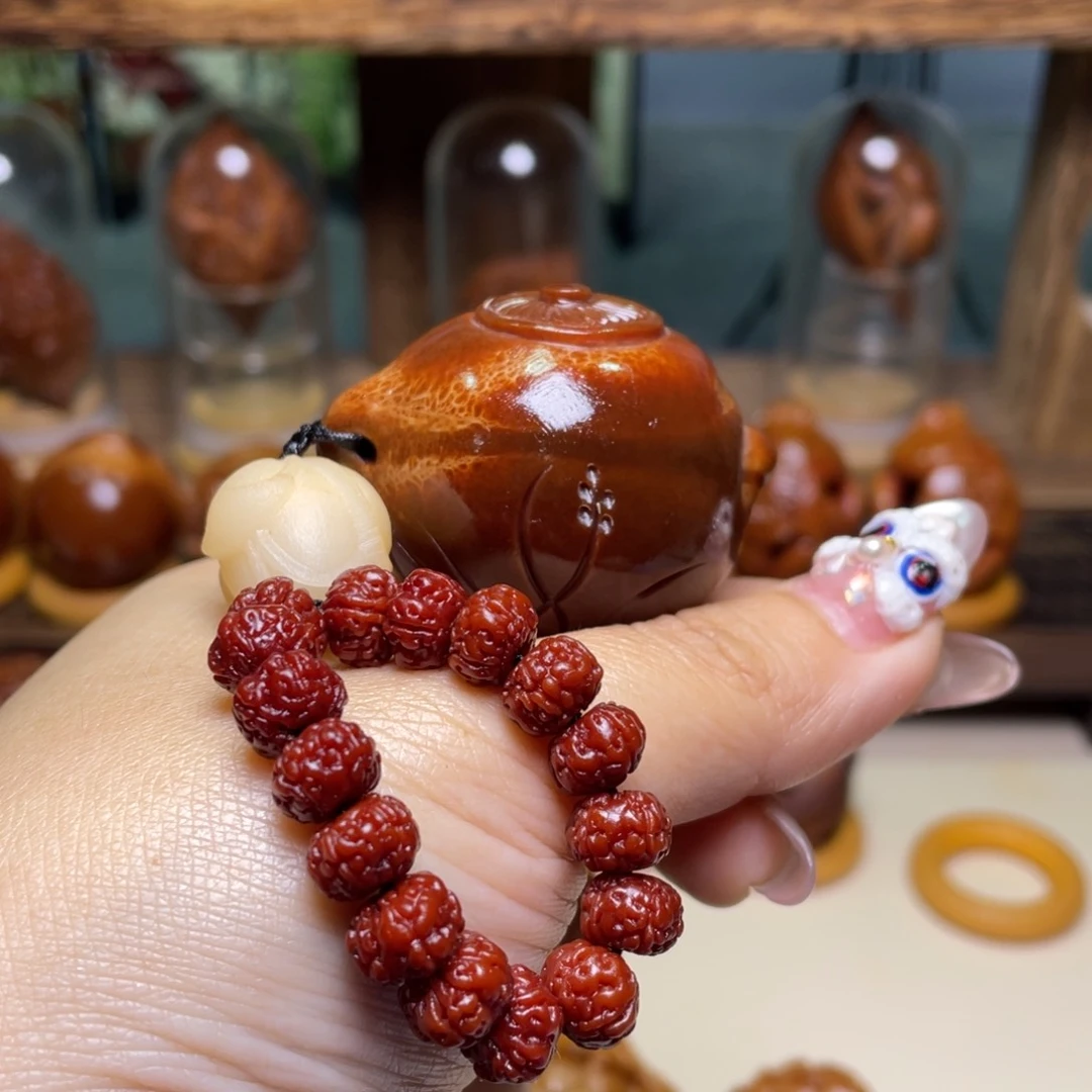 佛螺菩提吊坠厚**物把把壶玉华金刚一套四一尺