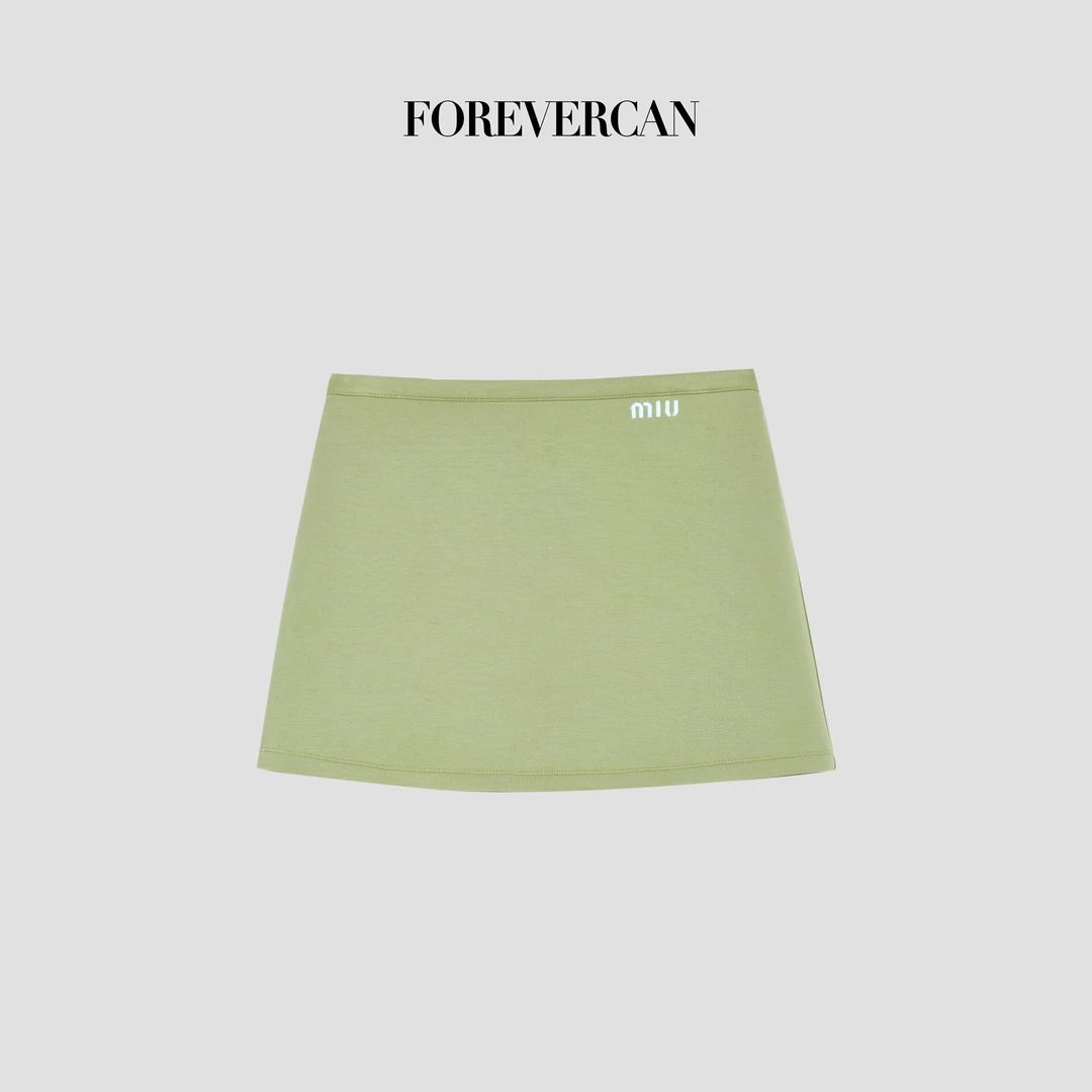 FOREVERCAN“牛油果泡芙”m!u运动风A字抽绳半裙SD21441