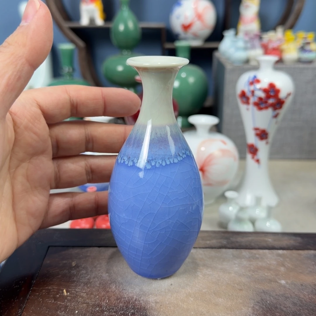 陶瓷手工小花器摆件