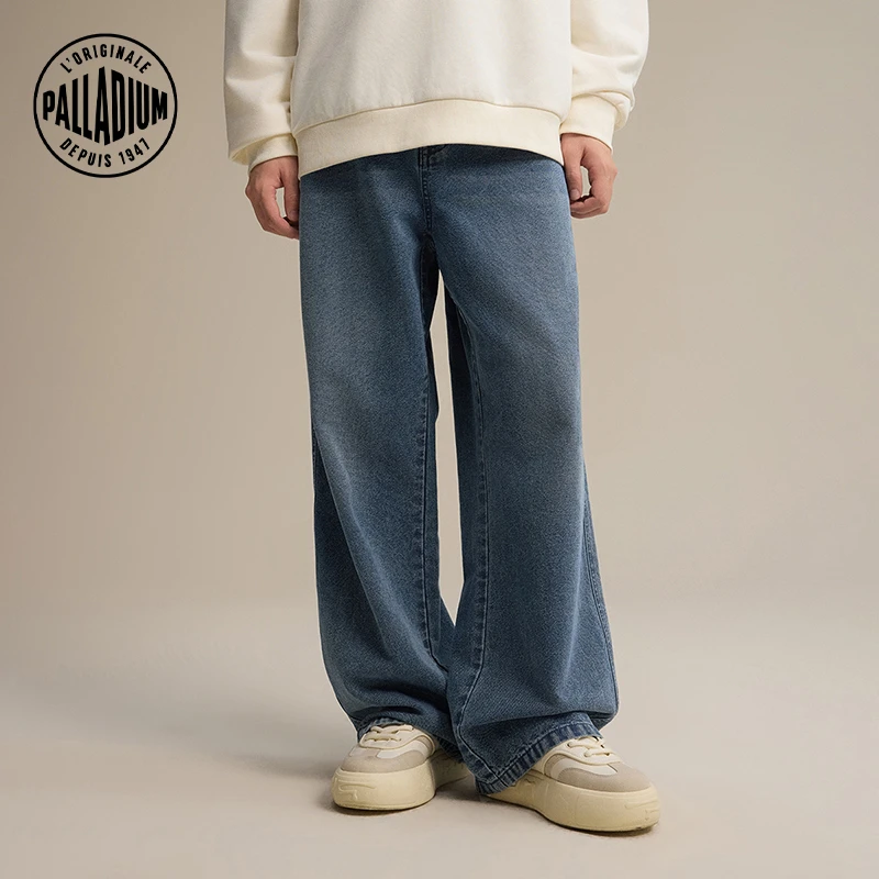 帕拉丁春季男女款裤装时尚简约复古牛仔长裤1011343