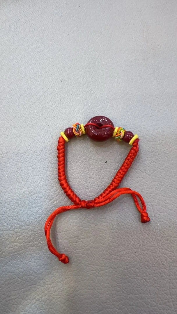 天然辰砂朱砂平安扣宝宝男女通用