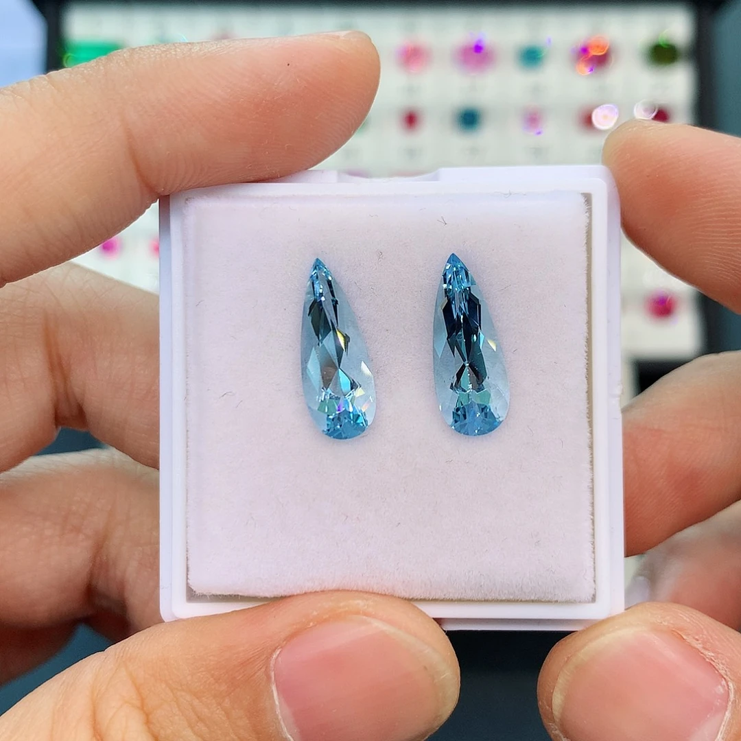 海蓝宝石裸石未镶嵌4.6克拉吉尔德圣玛利亚