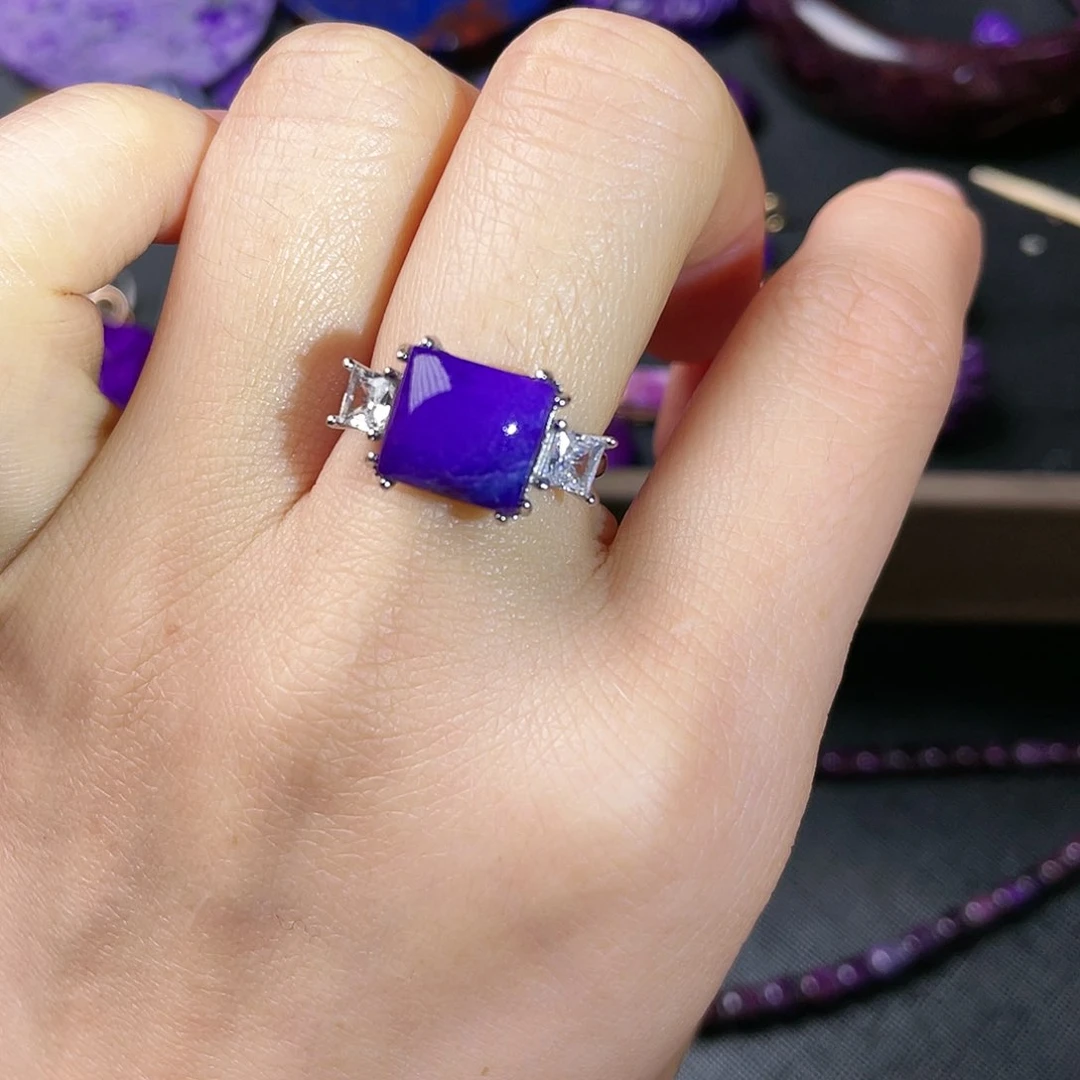 苏纪石（舒俱来）戒指银S925镶嵌