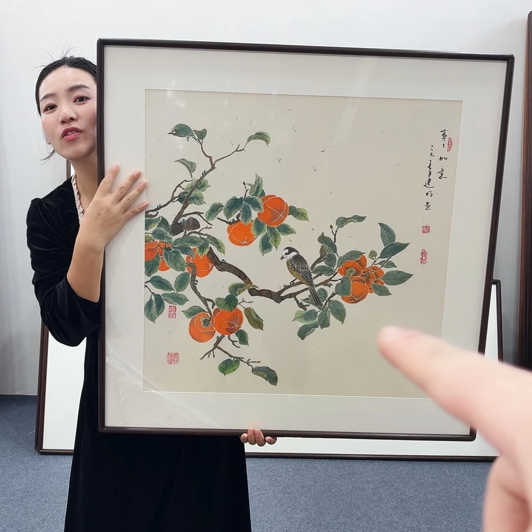 国画手绘作品80-80尺寸