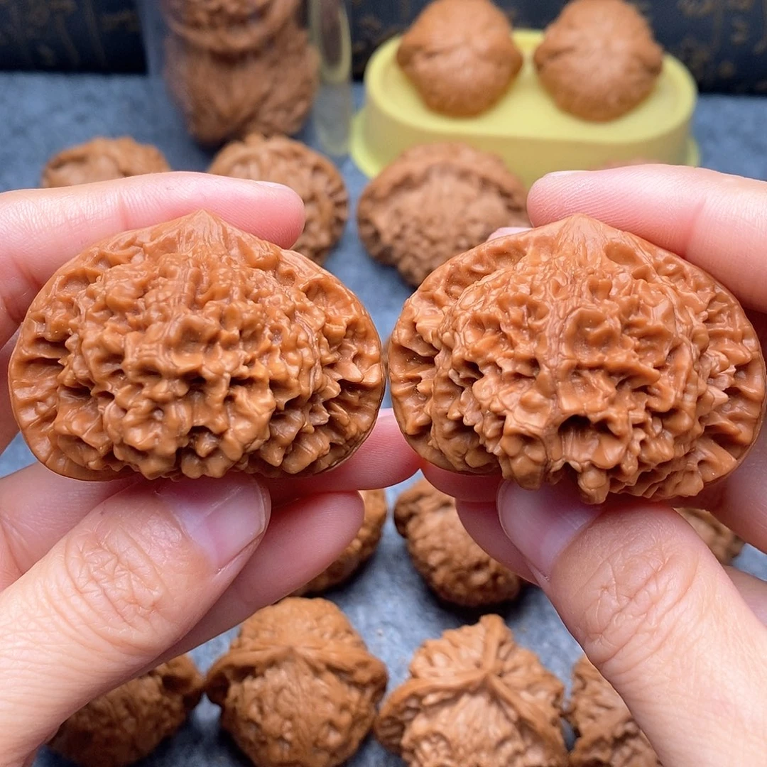 文玩核桃把件官帽50全品