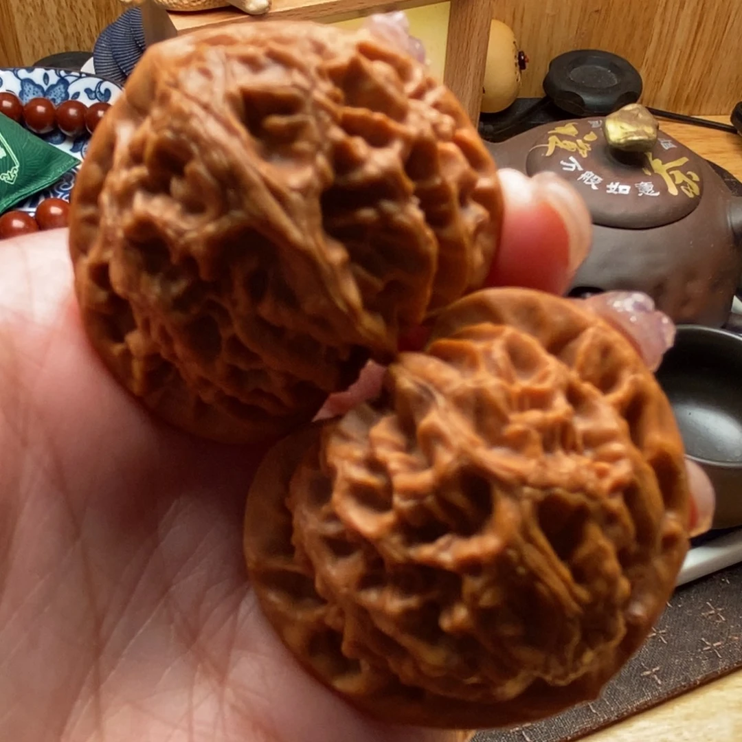 把件文玩核桃42尺寸宫灯狮子头