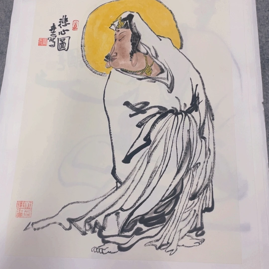 国画1.4平尺纯手绘国画作品