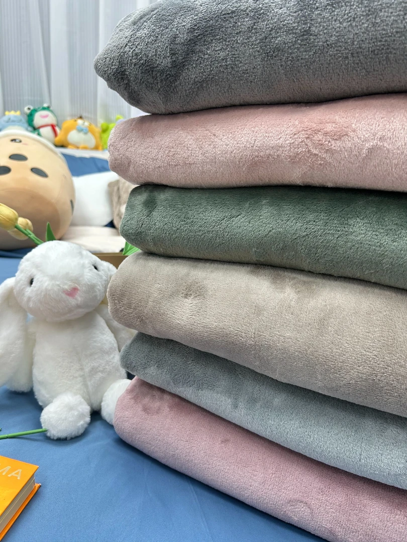 纯色【200*230】牛奶绒双面绒毛毯整合午休空调沙发保暖床单