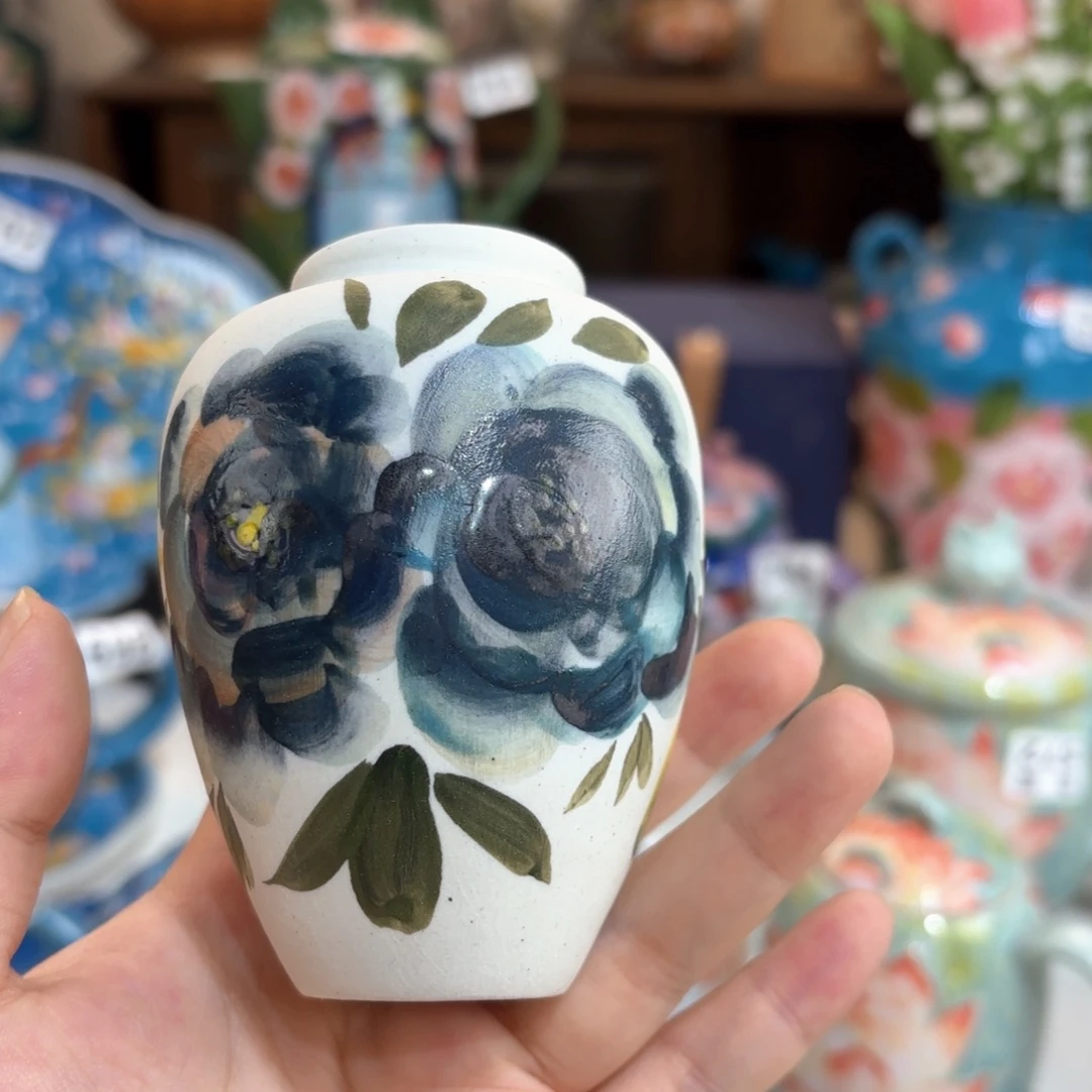 景德镇手绘高温釉下彩陶瓷茶具