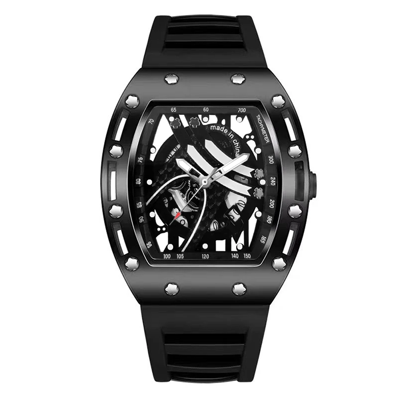 【黎莎专属】战神镂空酒桶潮流百搭高端时尚防水男士腕表-li