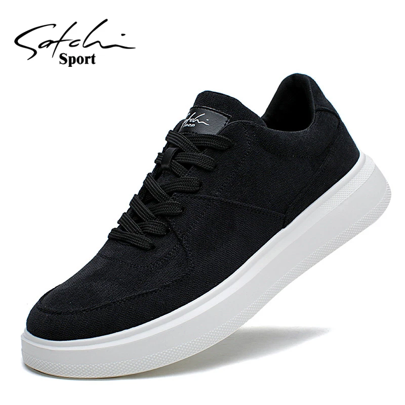 沙驰正品帆布鞋男士百搭春秋新款透气休闲鞋轻便舒适软底时尚板鞋