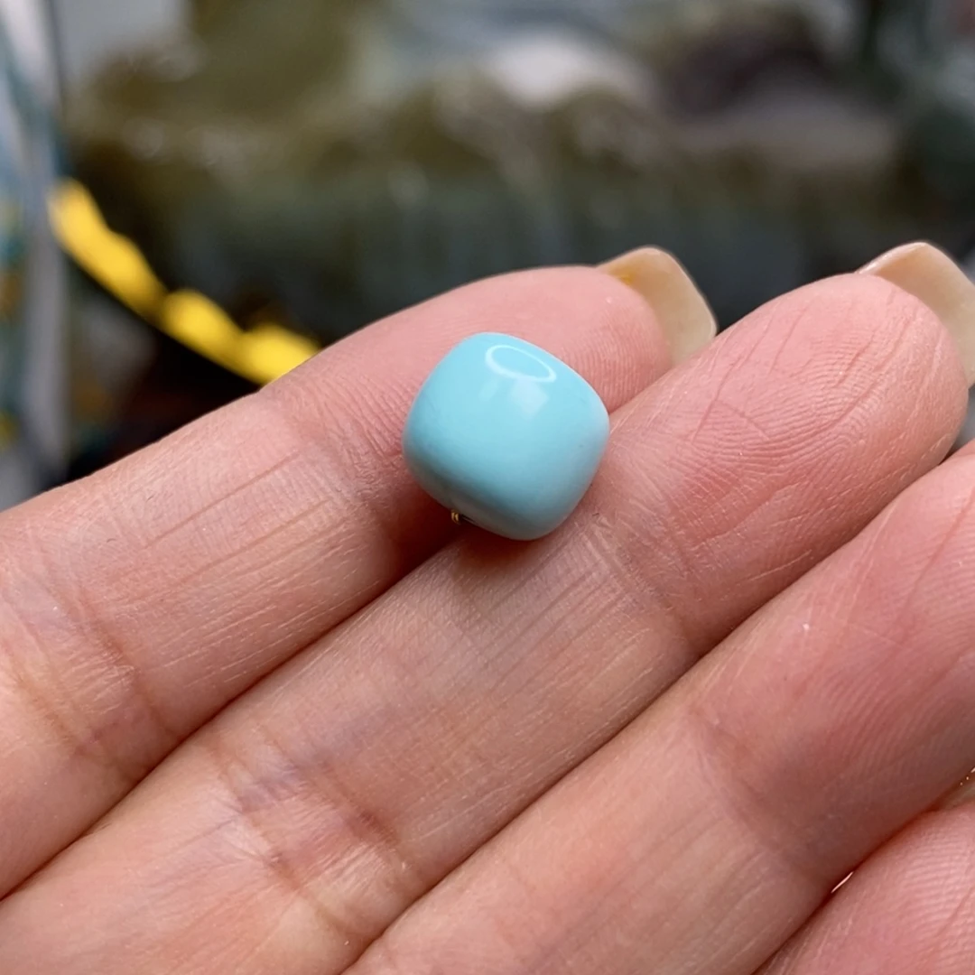 绿松石未镶嵌珠宝奇石9.2×8.6