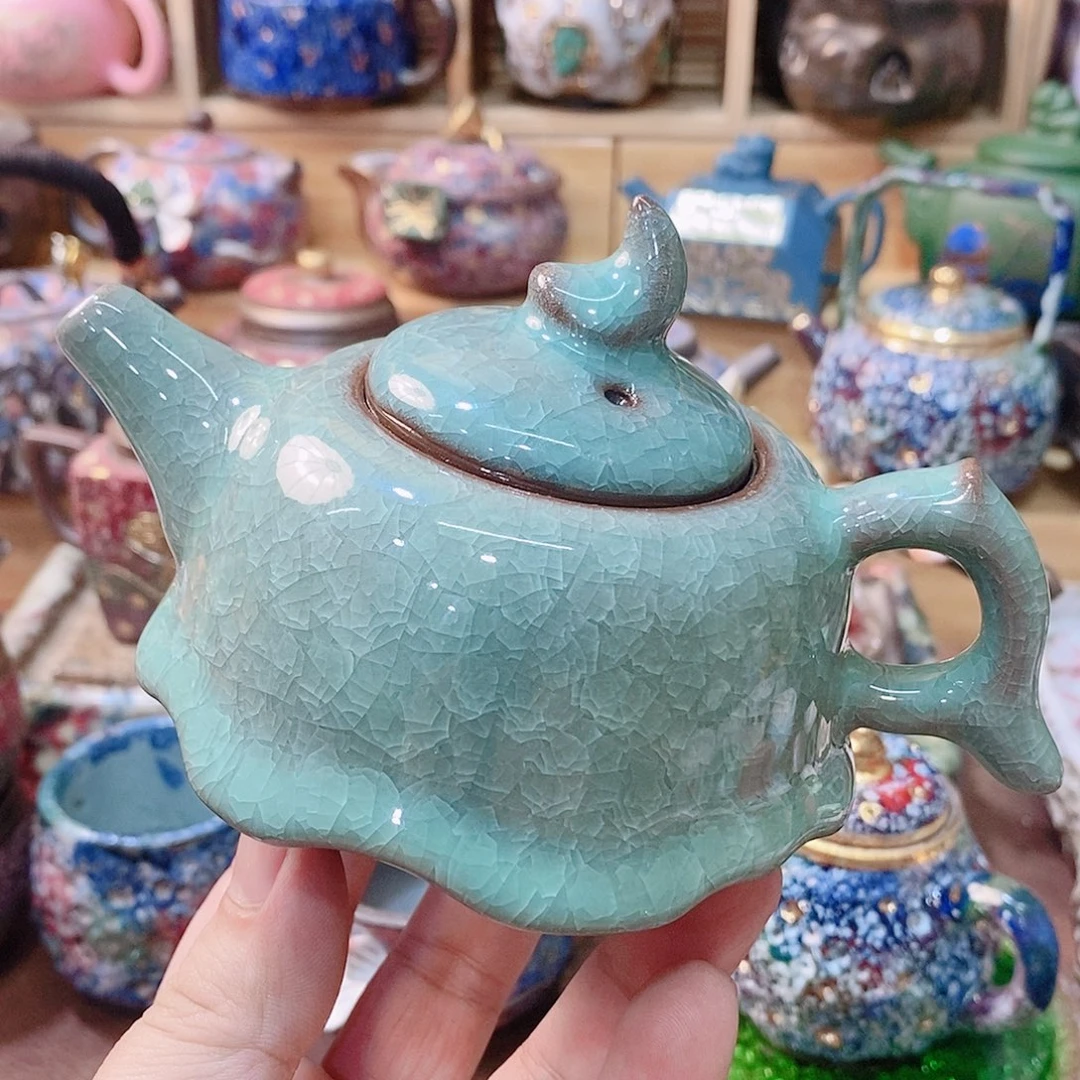 粗陶志野柴烧茶具