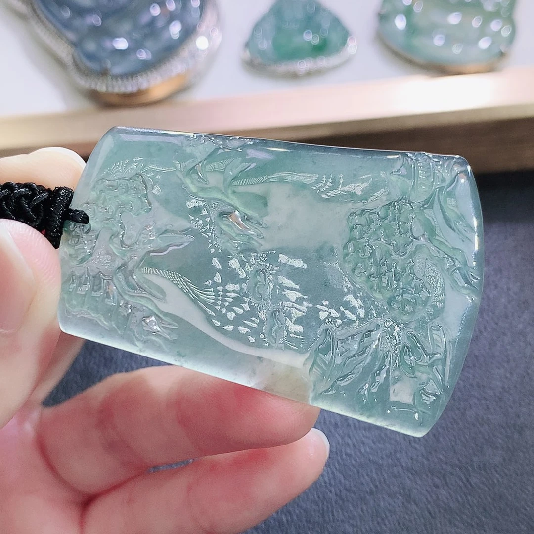 翡翠未镶嵌挂件翡翠