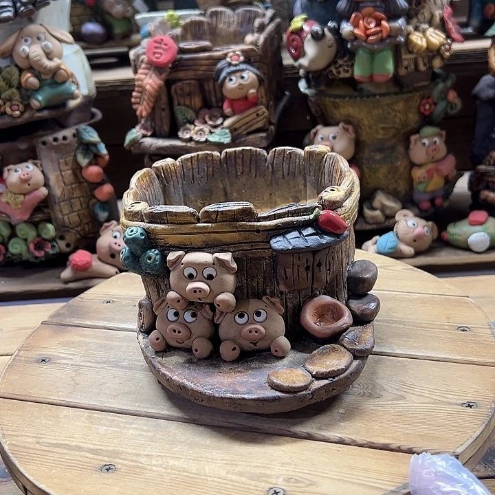 嘻哈多肉花盆百搭