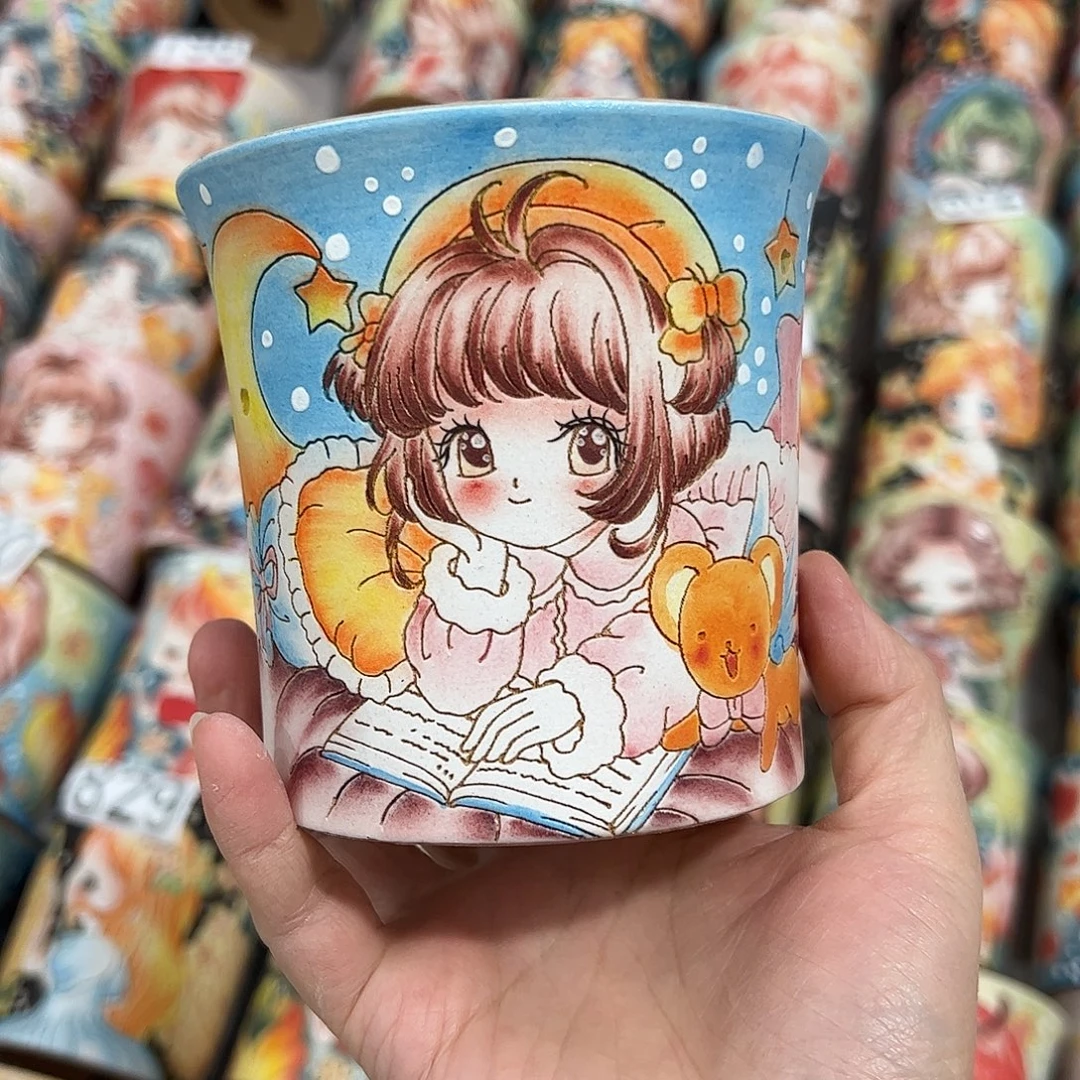 景德镇炫彩手绘口10.5高10
