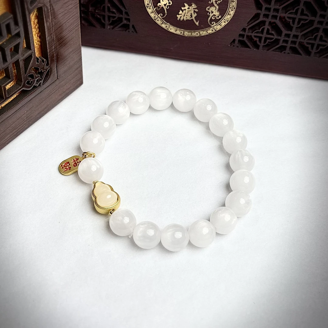 合金树脂手链 S1071-精品单圈手串1.0带葫芦带挂牌（无礼盒）