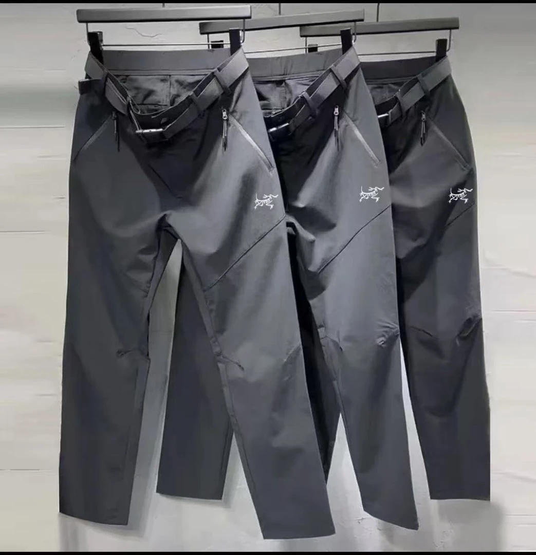 【鸟家始祖】刺绣茑秋冬季户外软壳休闲裤男士防风直筒防泼水666