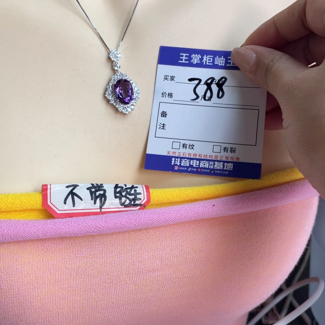 颈饰银S925镶嵌紫晶