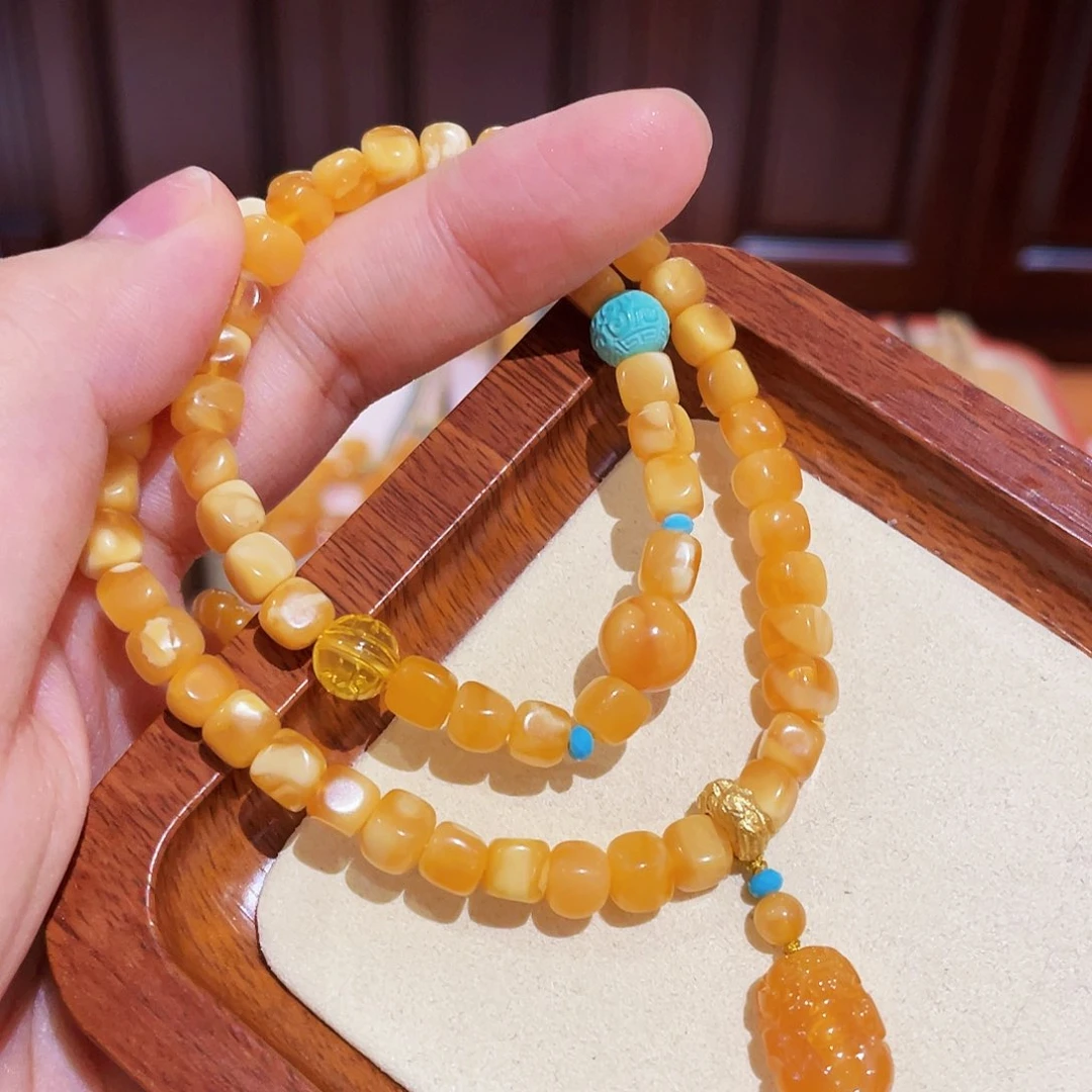 蜜蜡手链未镶嵌手串