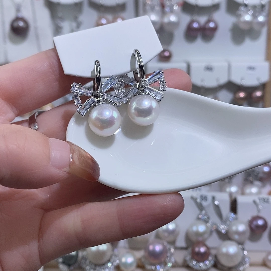 未镶嵌淡水珍珠耳饰w11.6