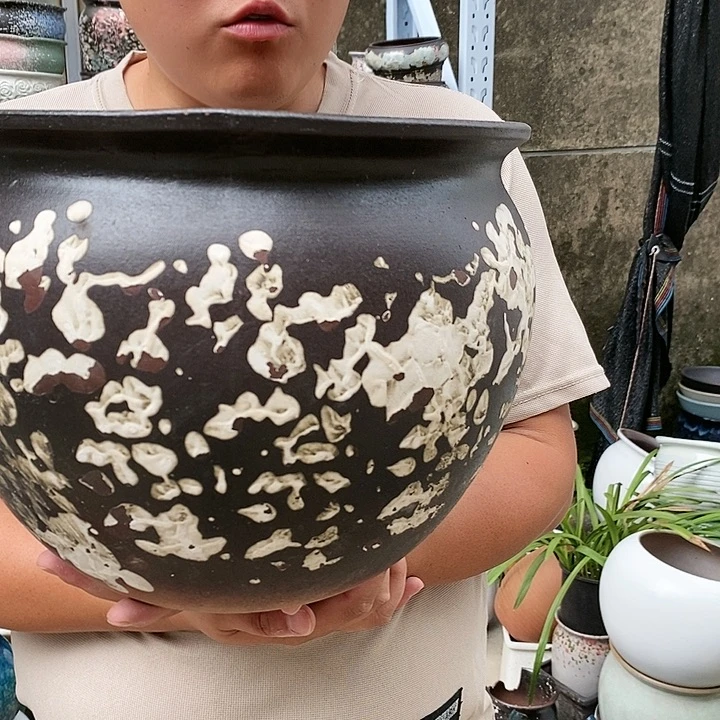 紫砂花盆口30高25福利