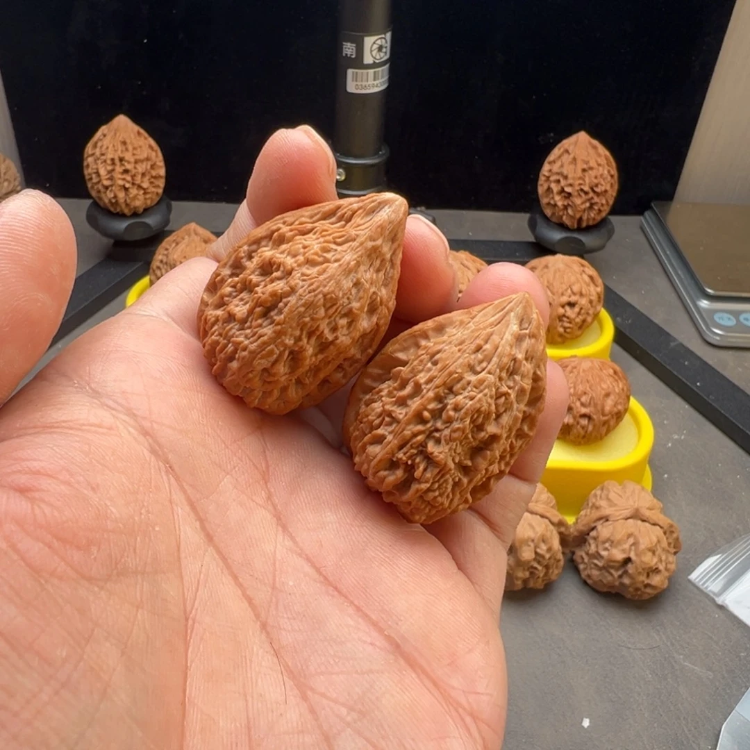 睡***觉文玩核桃把件塔尖31