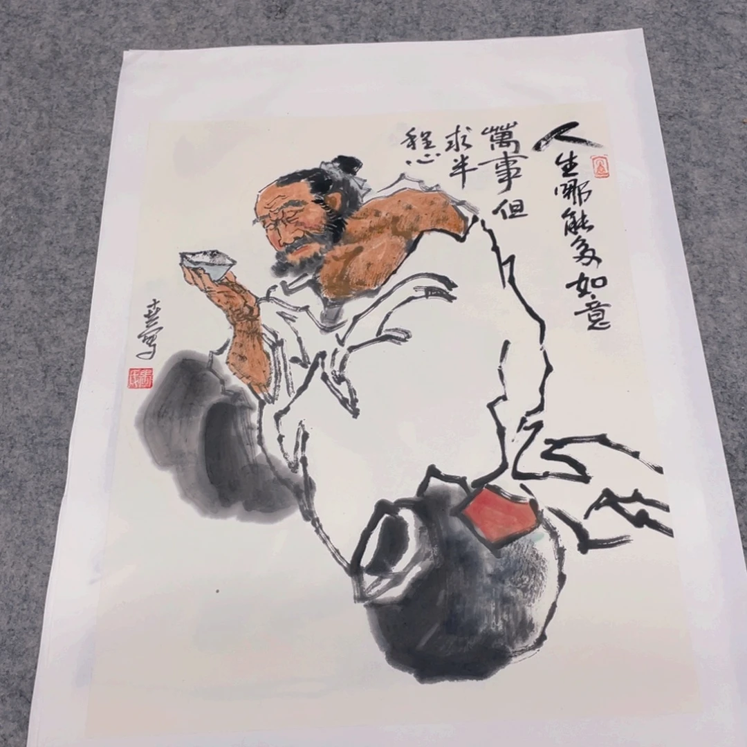 国画1.4平尺纯手绘国画作品