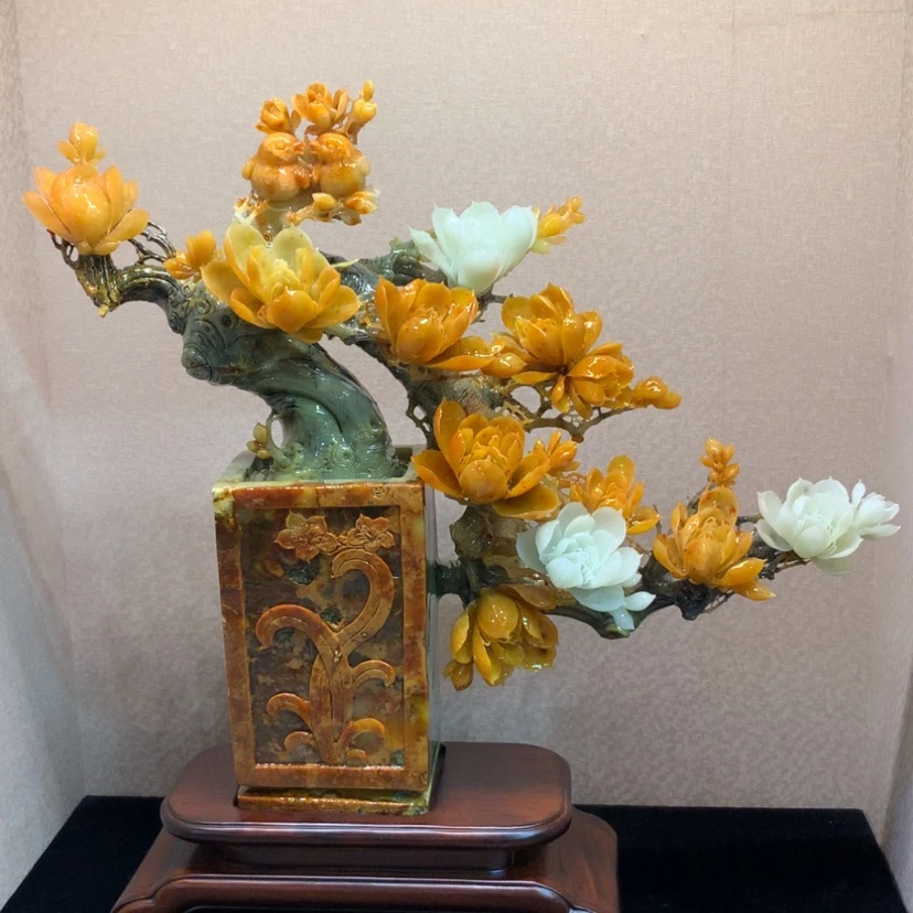 【闪购商品】未镶嵌蛇纹石玉摆件覆膜