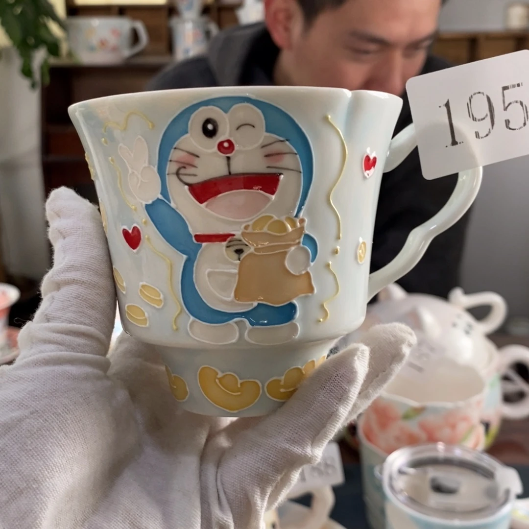 瓷片景德镇釉下彩手绘