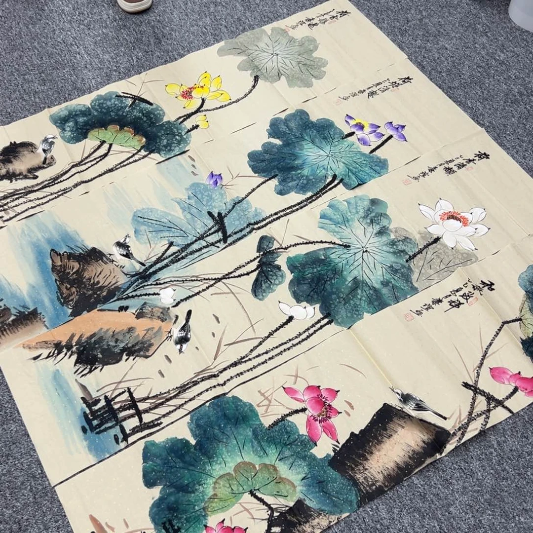 国画纯手绘字画宣纸