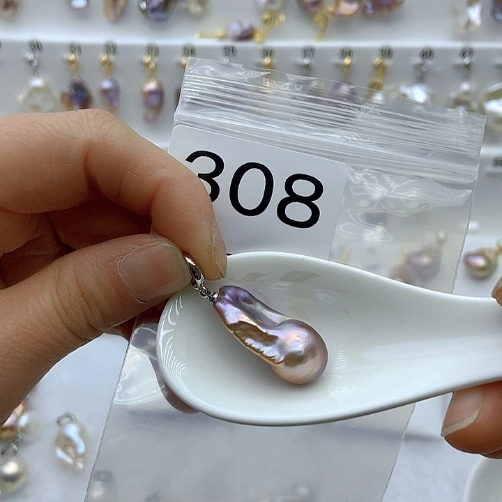 淡水珍珠颈饰银S925镶嵌