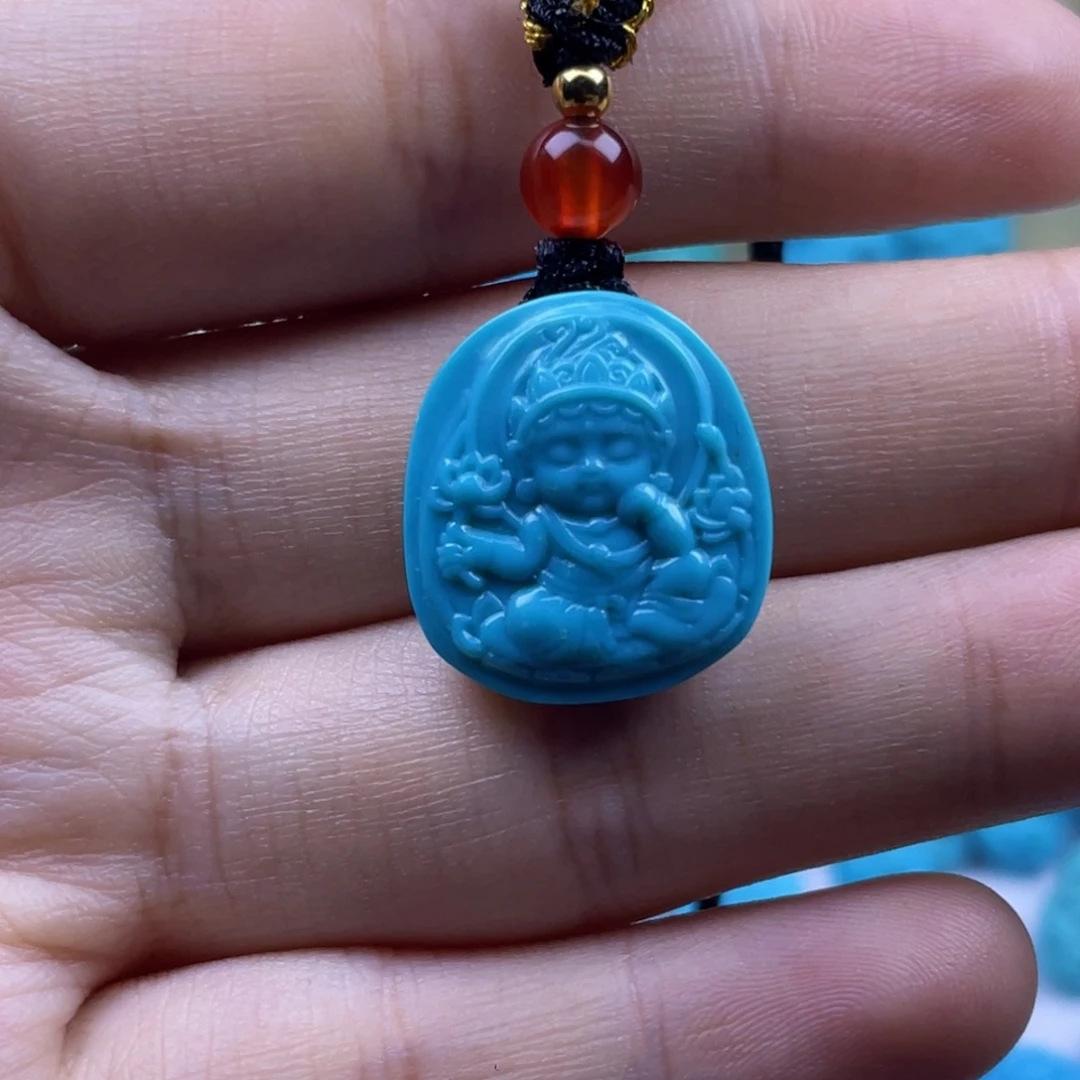 绿松石未镶嵌天然原矿绿松石雕件