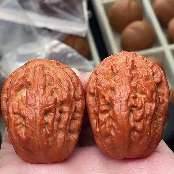 文玩核桃把件霸王粗筋