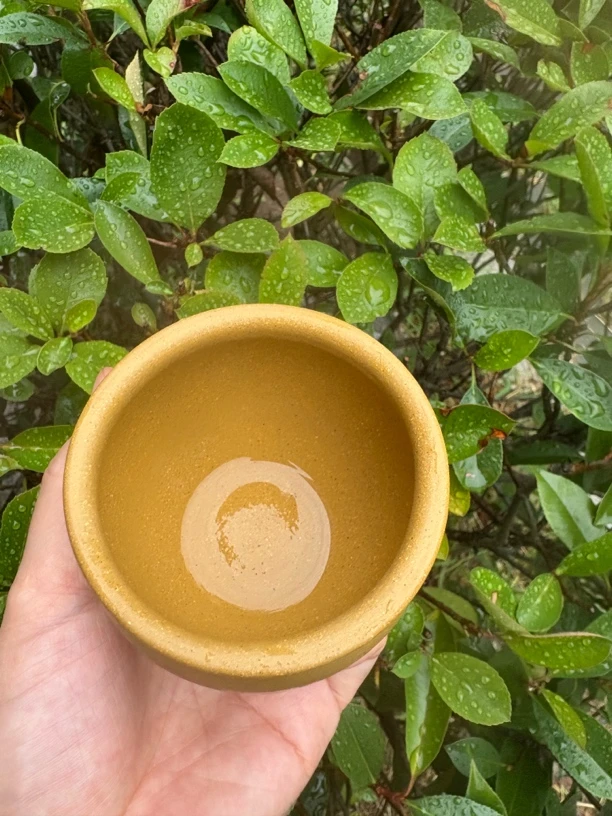 原矿紫砂黄金段泥手工杯150cc主人杯