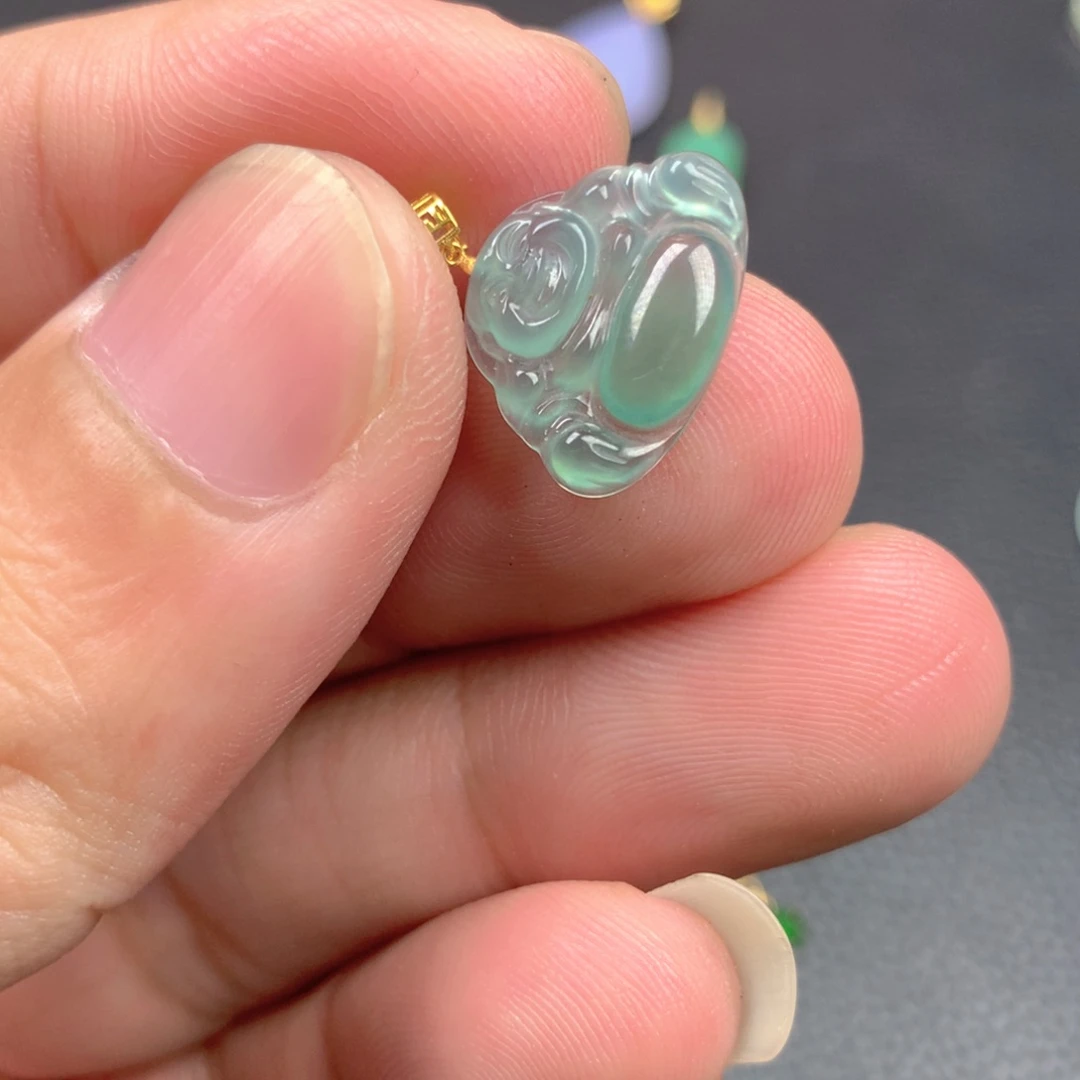 【闪购商品】翡翠18K金镶嵌颈饰翡翠