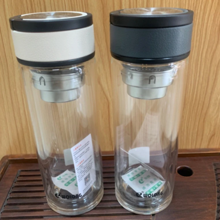 双层玻璃杯大容量隔热便携商务泡茶水杯男女士家用