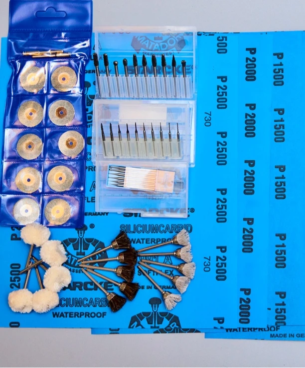 新手适用雕刻工具牙机钻头打磨抛光精修工具全套