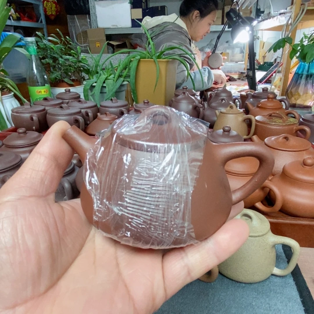 紫砂茶壶傅*"底漕青零添加石瓢壶140 cc